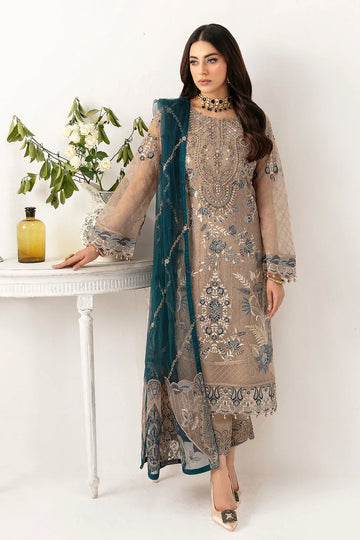 Ramsha | Minhal Organza Collection | M-1106 - Rang-e-Khaas