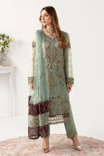 Ramsha | Minhal Organza Collection | M-1108 - Rang-e-Khaas