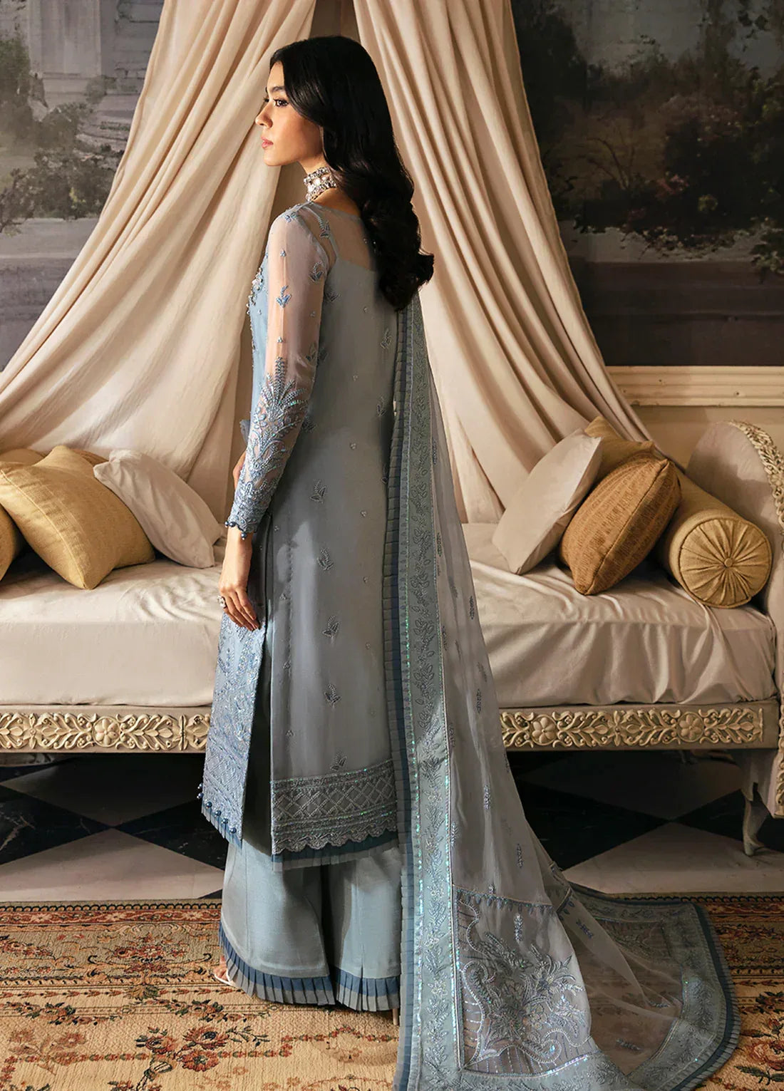 Gulaal | Embroidered Chiffon 23 | Zuria - Rang-e-Khaas