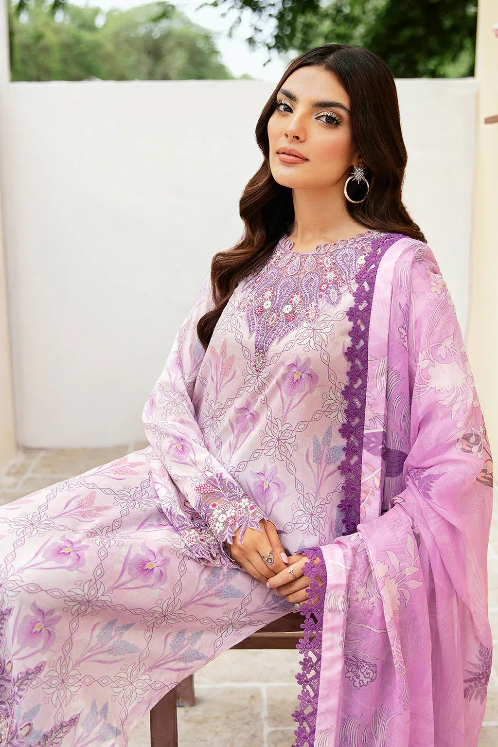 Ramsha | Rangrez Lawn Collection | N-504 - Rang-e-Khaas