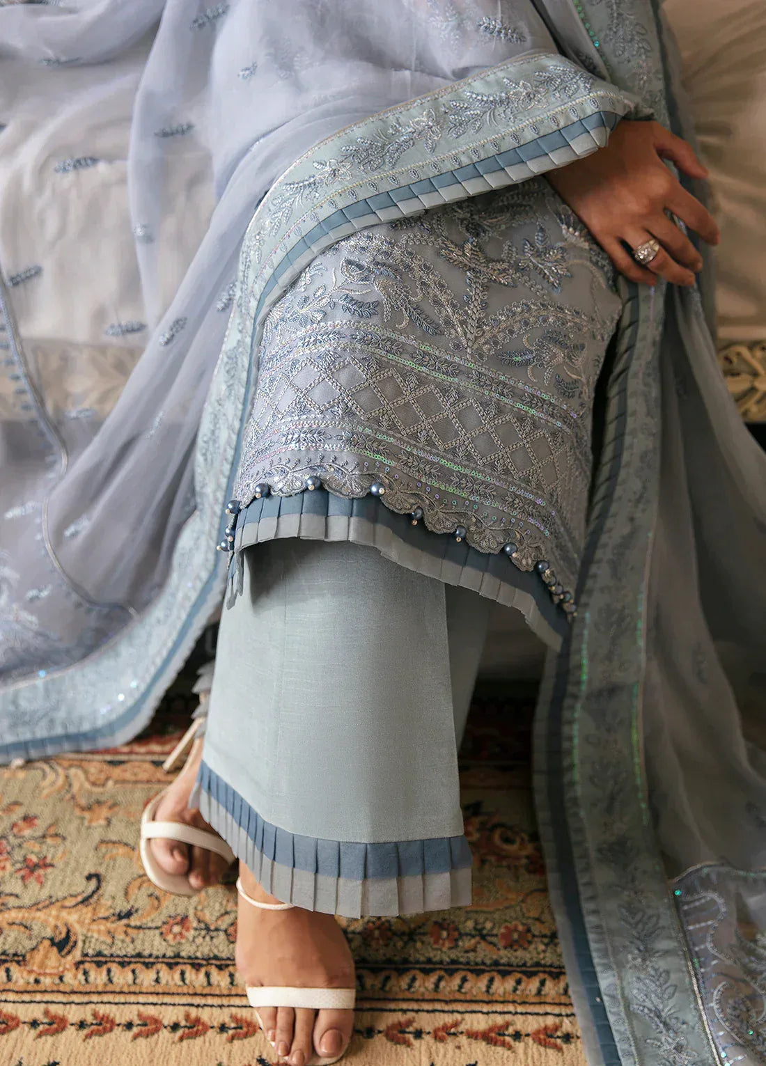Gulaal | Embroidered Chiffon 23 | Zuria - Rang-e-Khaas