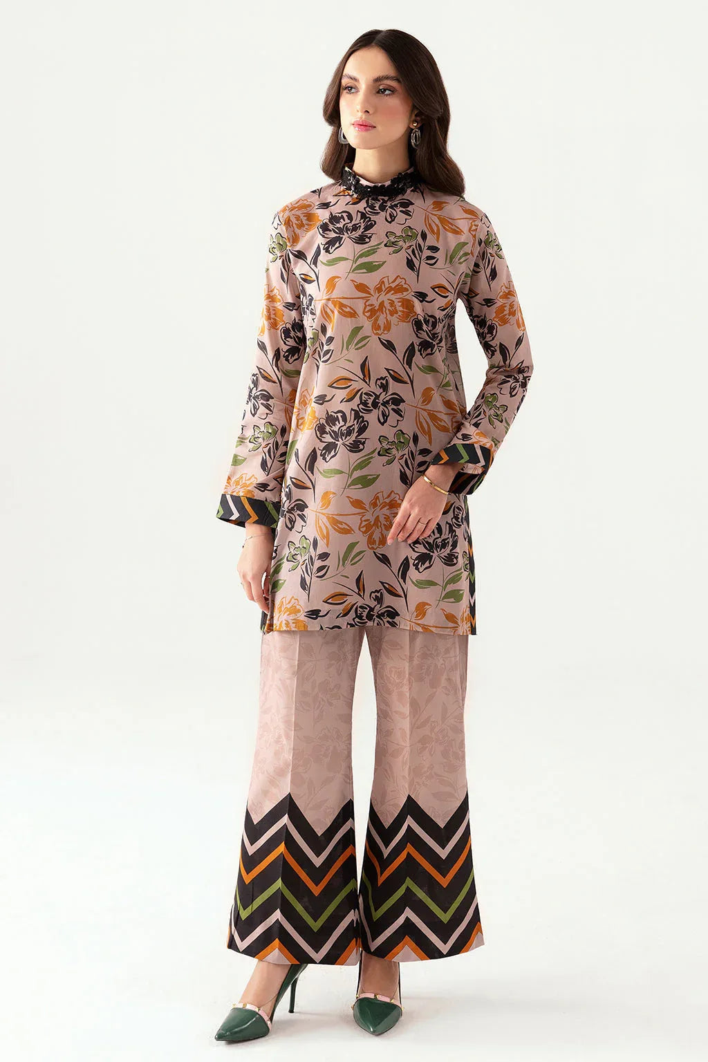 Ramsha | Pinted Lawn | RP-106 - Rang-e-Khaas