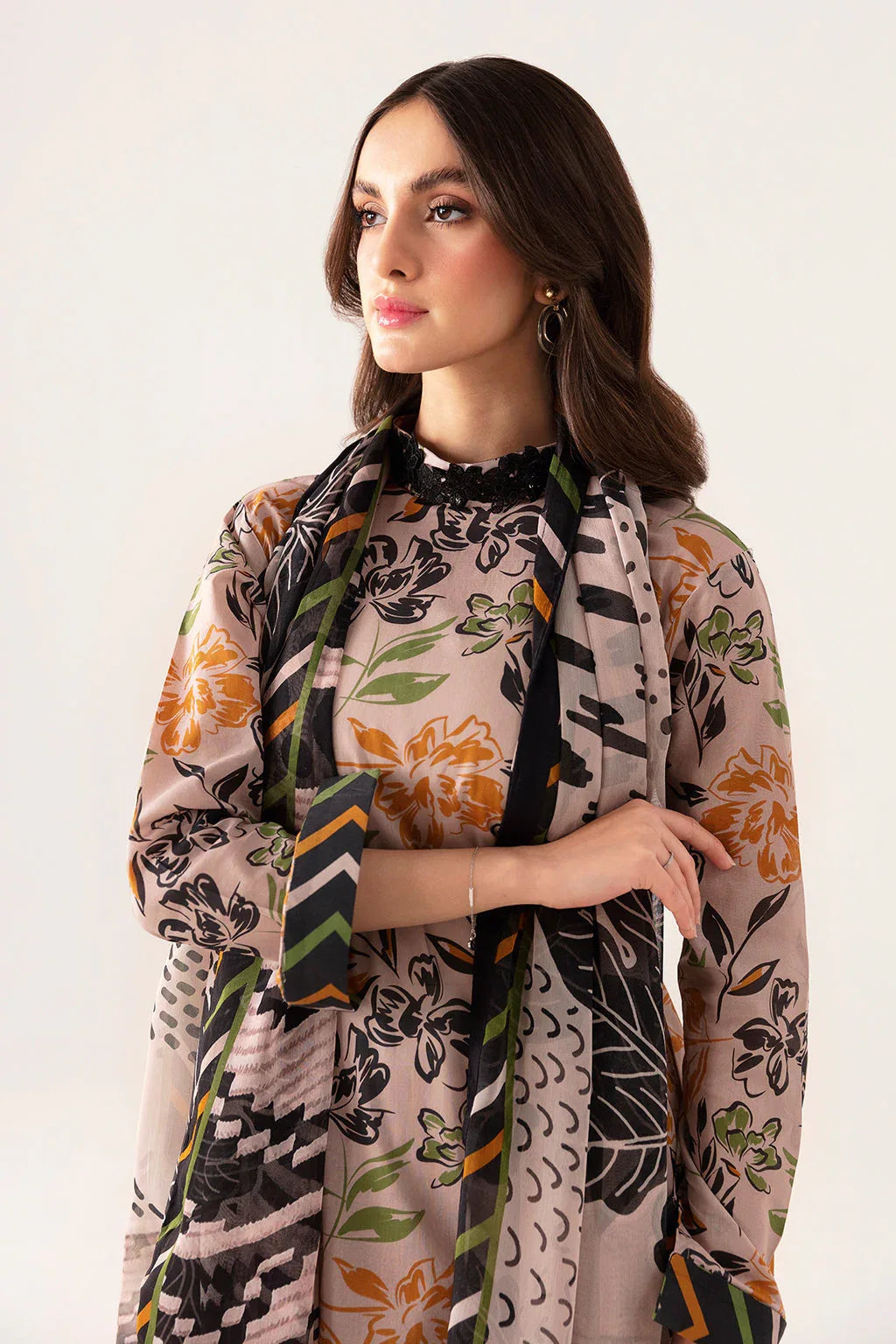 Ramsha | Pinted Lawn | RP-106 - Rang-e-Khaas