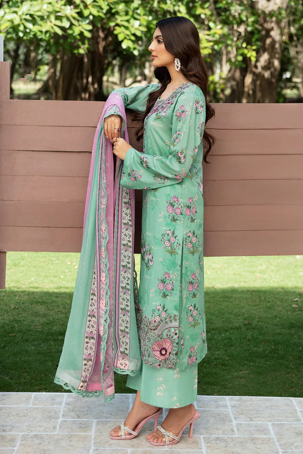 Ramsha | Rangrez Lawn Collection | N-510 - Rang-e-Khaas