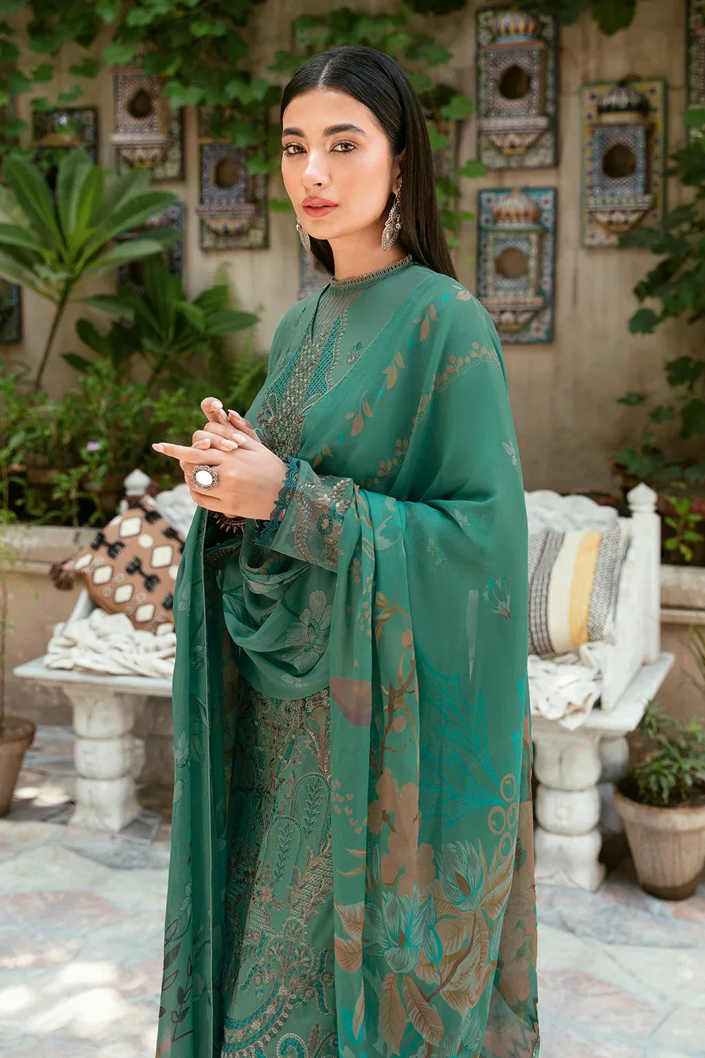 Ramsha | Luxury Lawn 24 | L-804 - Rang-e-Khaas