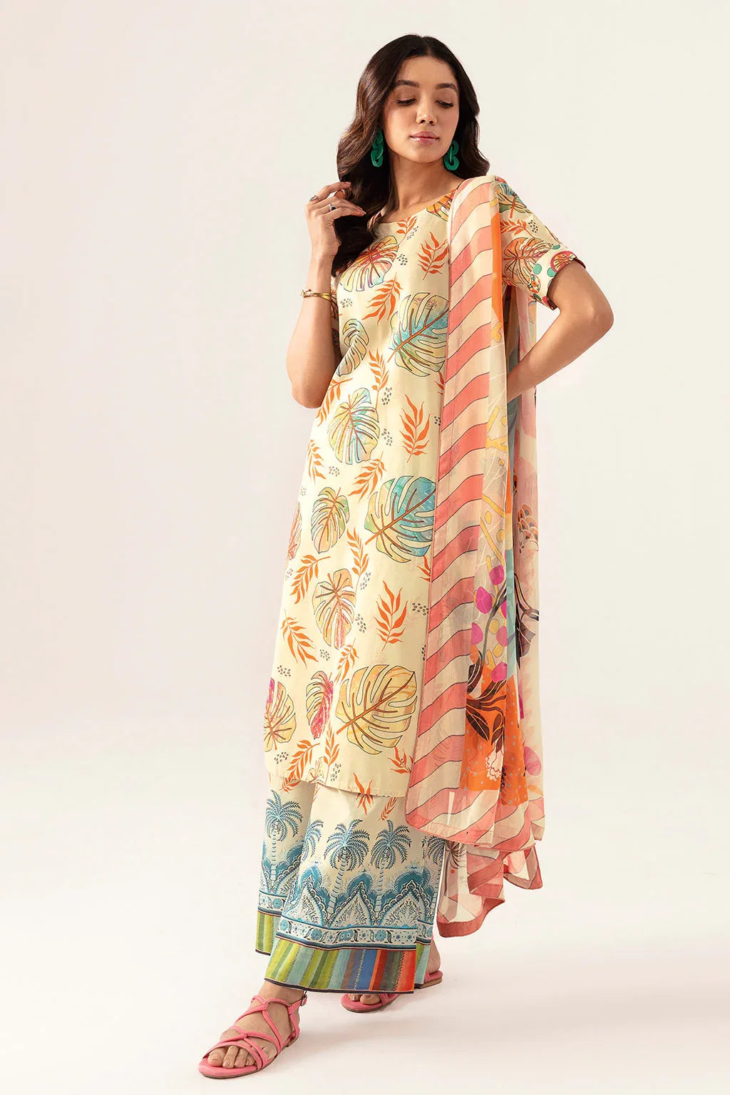 Ramsha | Pinted Lawn | RP-107 - Rang-e-Khaas