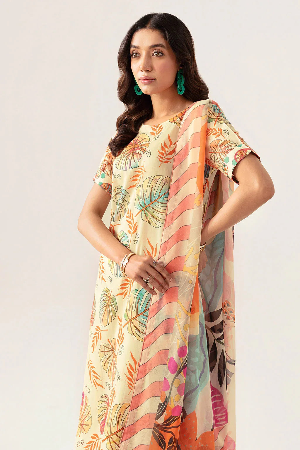 Ramsha | Pinted Lawn | RP-107 - Rang-e-Khaas