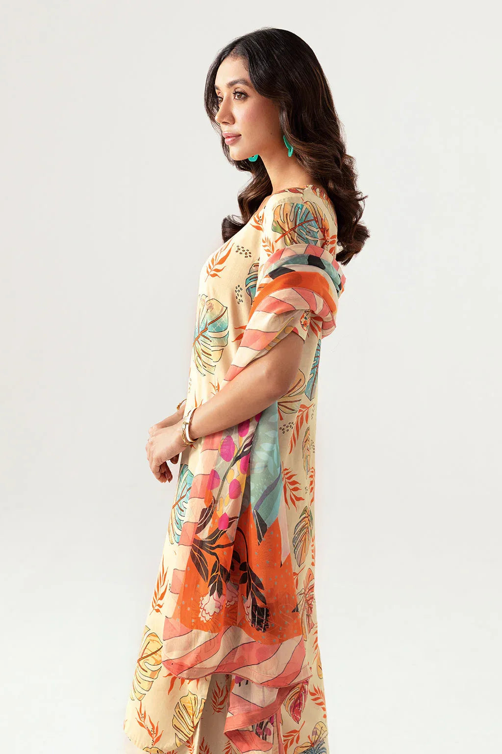 Ramsha | Pinted Lawn | RP-107 - Rang-e-Khaas