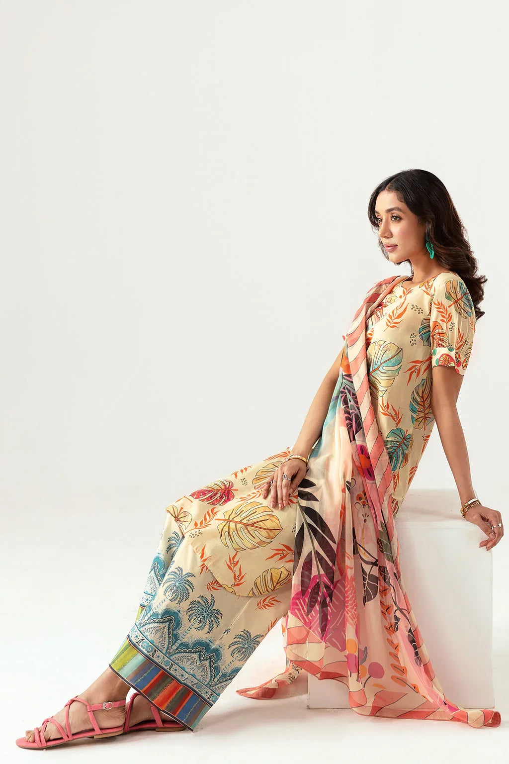 Ramsha | Pinted Lawn | RP-107 - Rang-e-Khaas