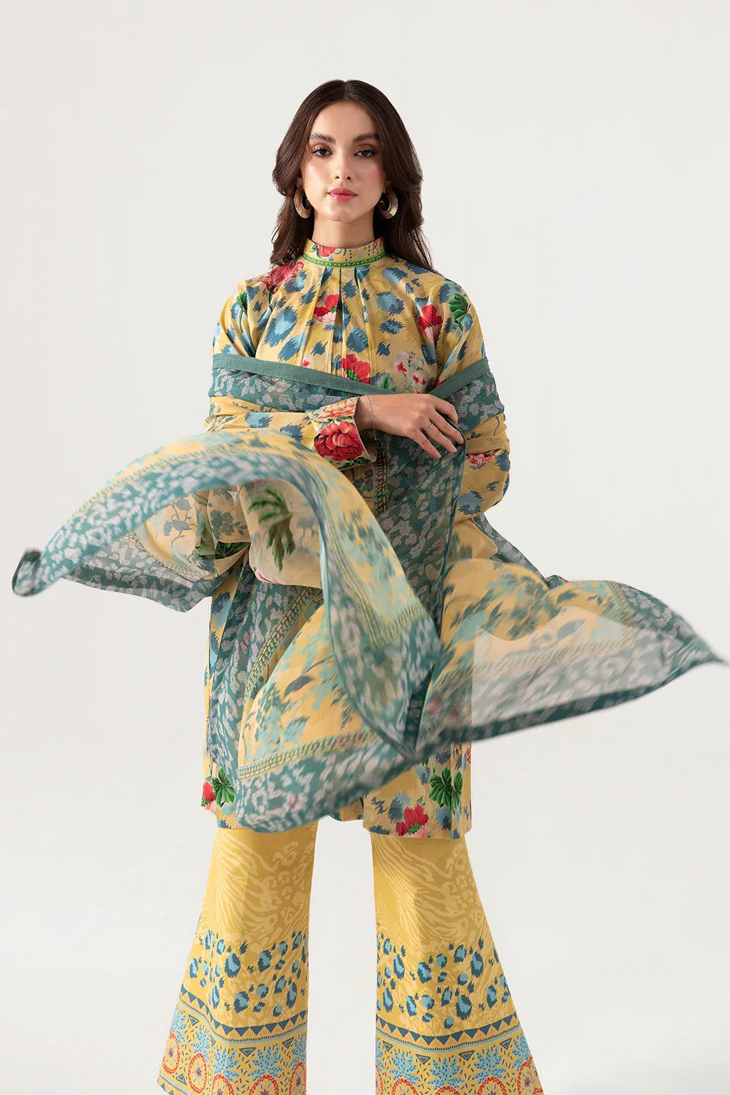 Ramsha | Pinted Lawn | RP-109 - Rang-e-Khaas