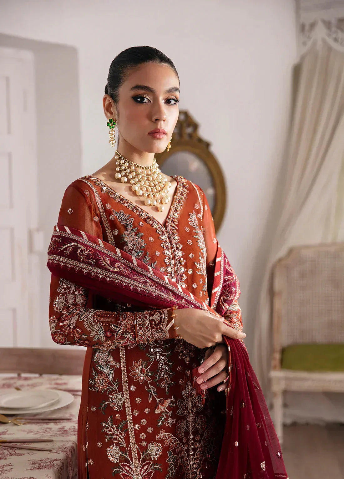 Gulaal | Embroidered Chiffon 23 | LAIRA - Rang-e-Khaas
