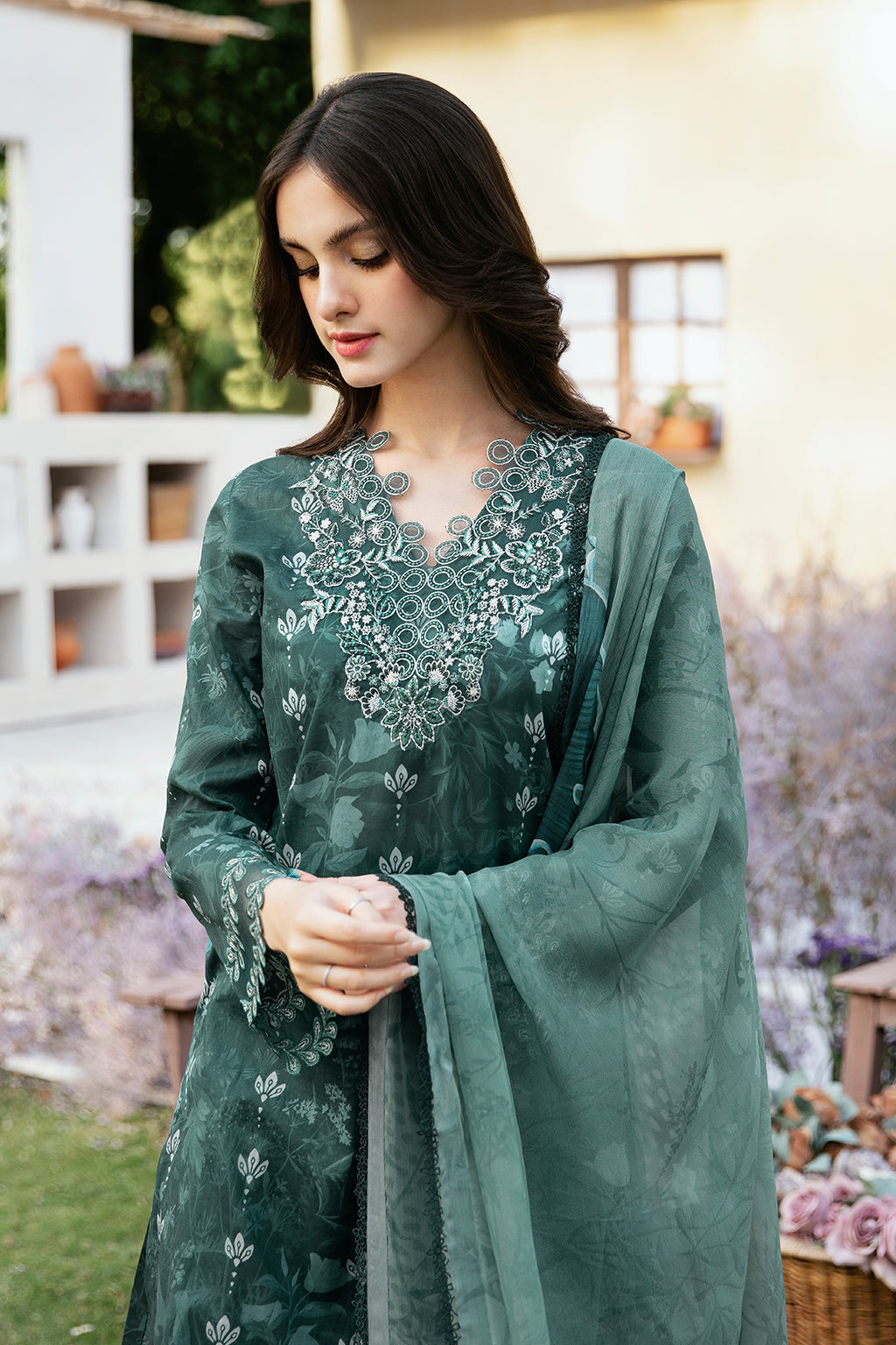 Ramsha | Rangrez Lawn Collection | N-505 - Rang-e-Khaas