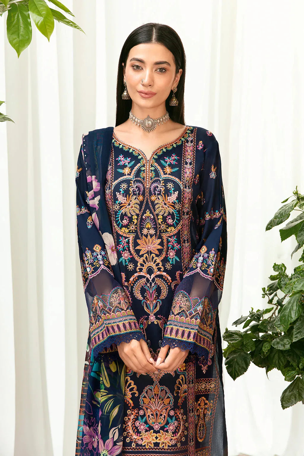 Ramsha | Luxury Lawn 24 | L-802 - Rang-e-Khaas