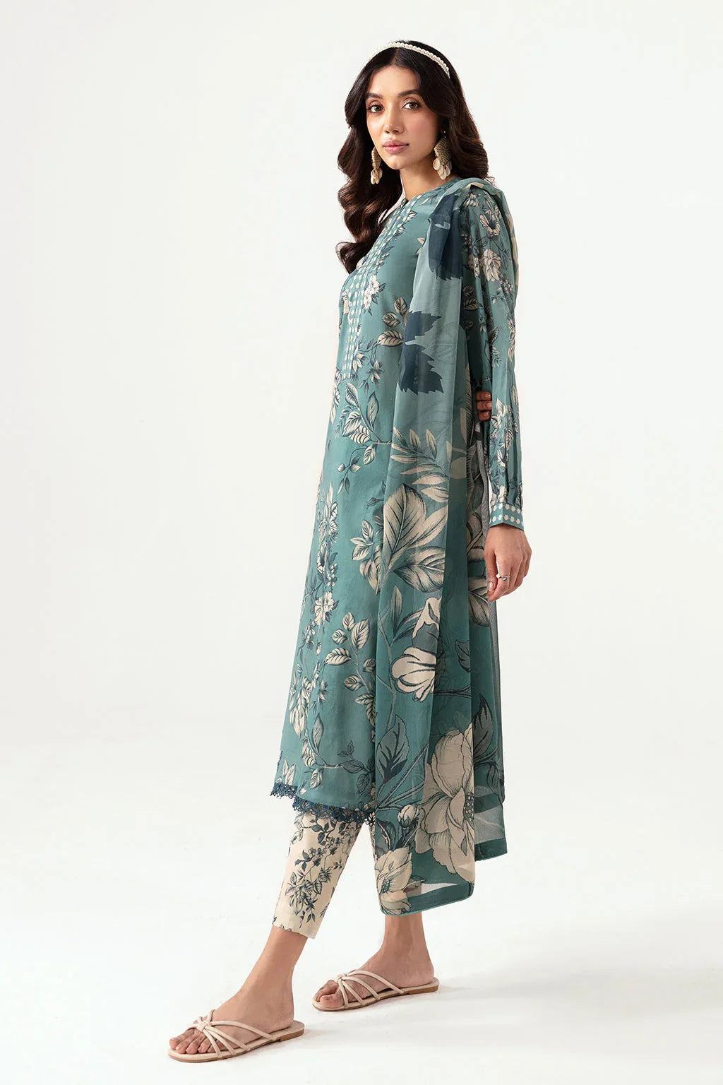 Ramsha | Pinted Lawn | RP-104 - Rang-e-Khaas
