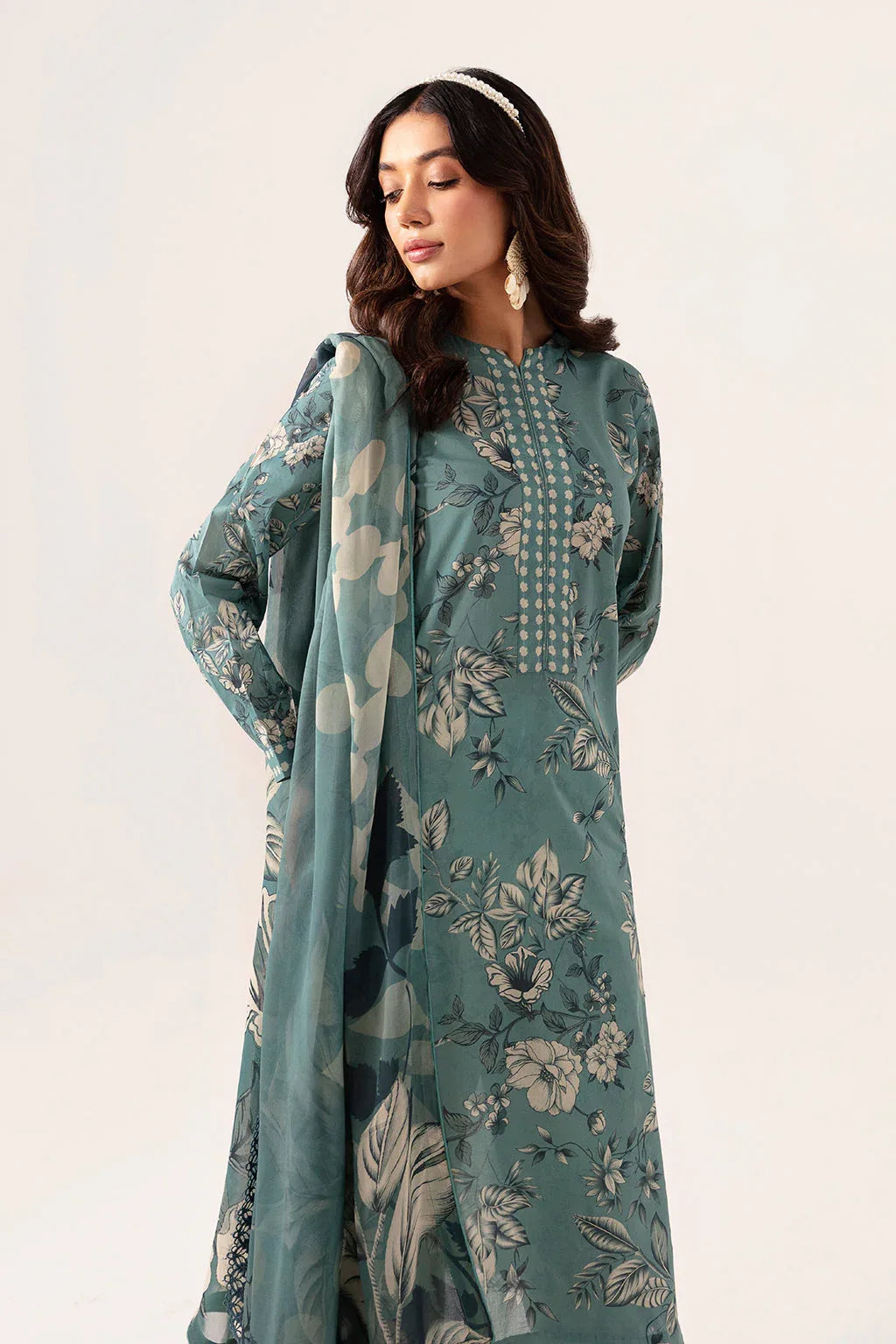 Ramsha | Pinted Lawn | RP-104 - Rang-e-Khaas