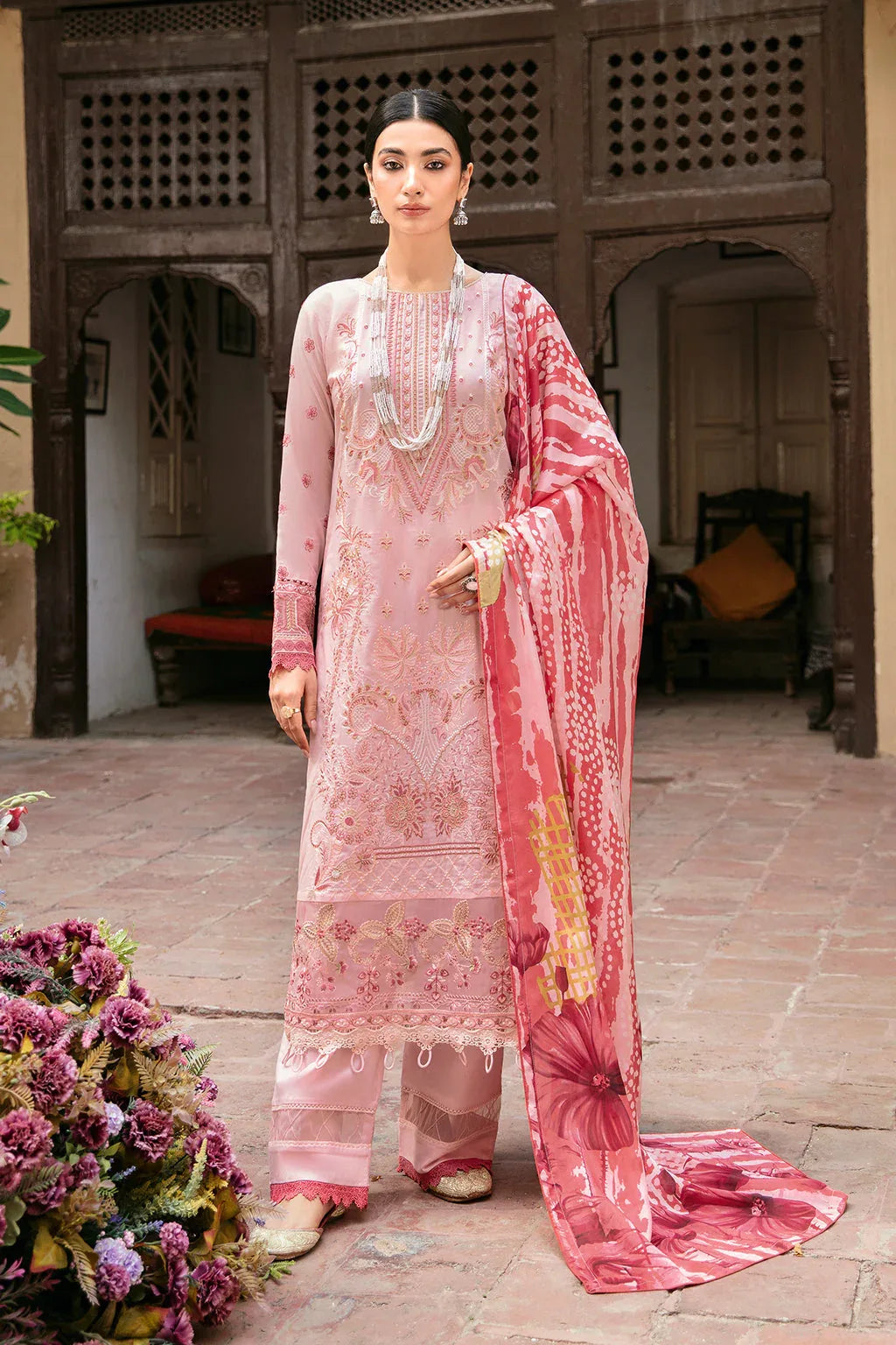 Ramsha | Luxury Lawn 24 | L-806 - Rang-e-Khaas