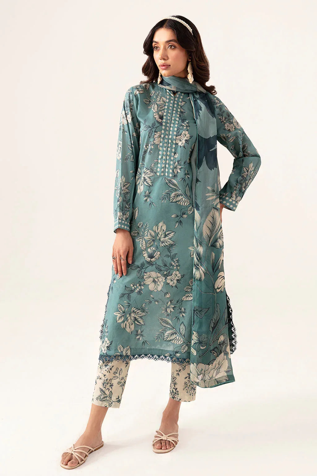Ramsha | Pinted Lawn | RP-104 - Rang-e-Khaas