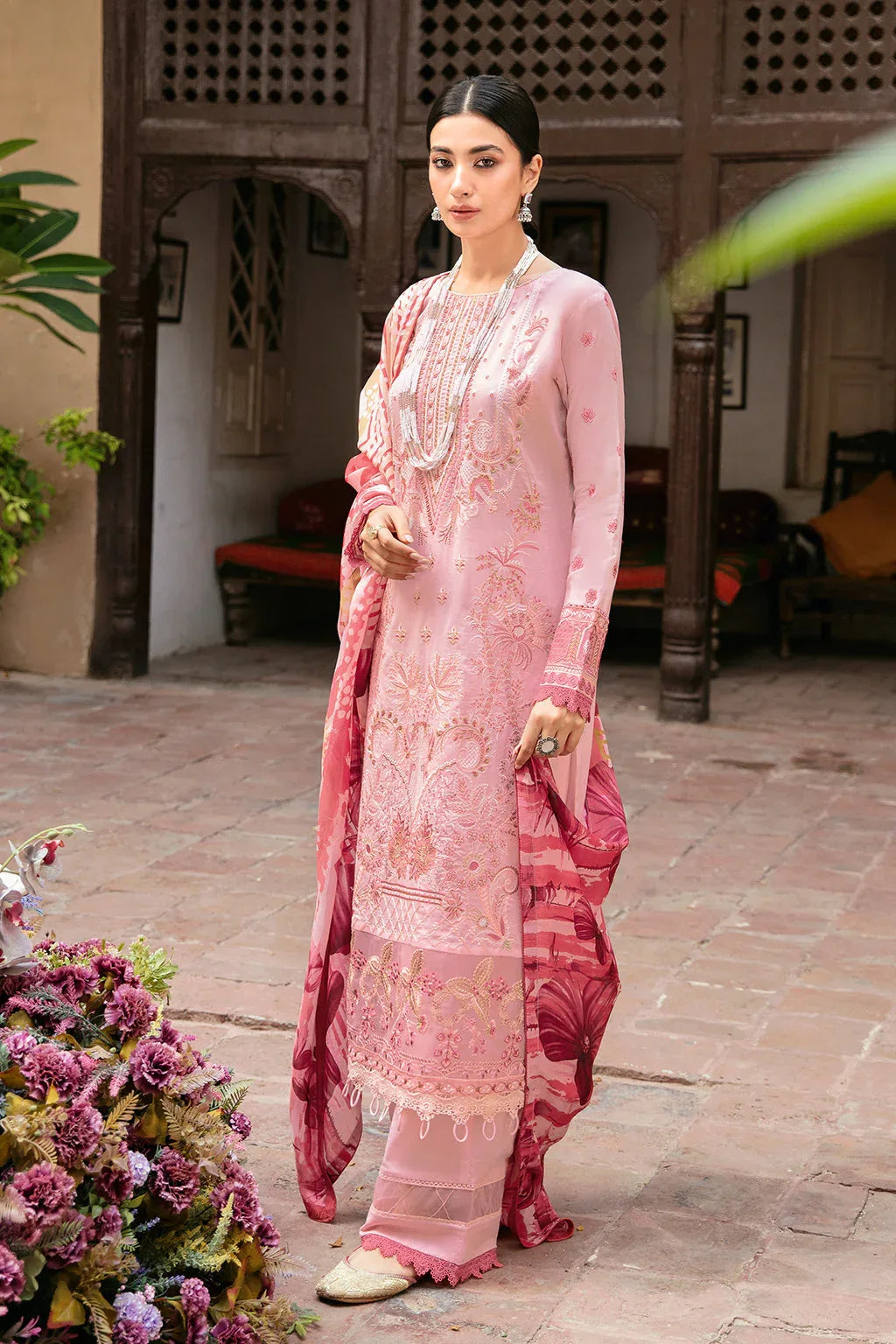 Ramsha | Luxury Lawn 24 | L-806 - Rang-e-Khaas