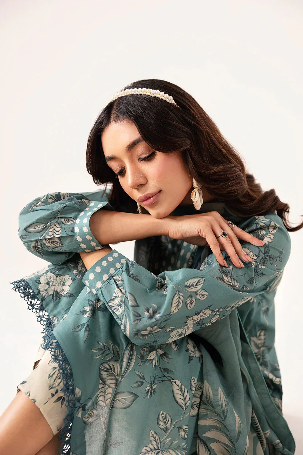 Ramsha | Pinted Lawn | RP-104 - Rang-e-Khaas