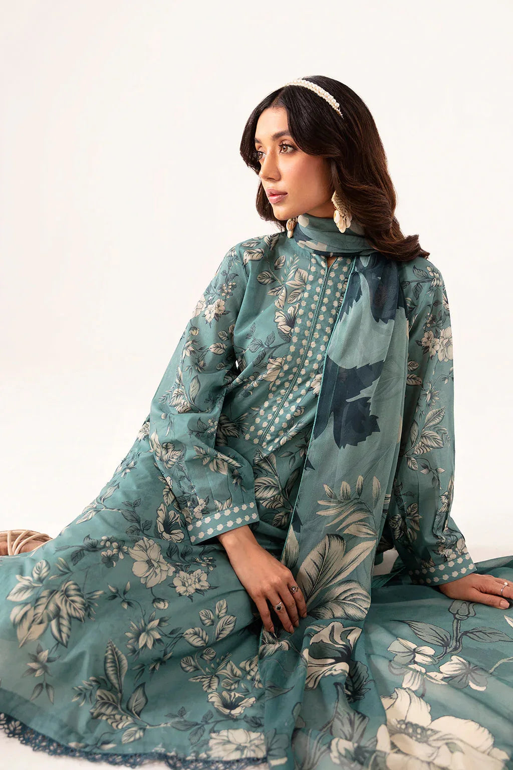 Ramsha | Pinted Lawn | RP-104 - Rang-e-Khaas