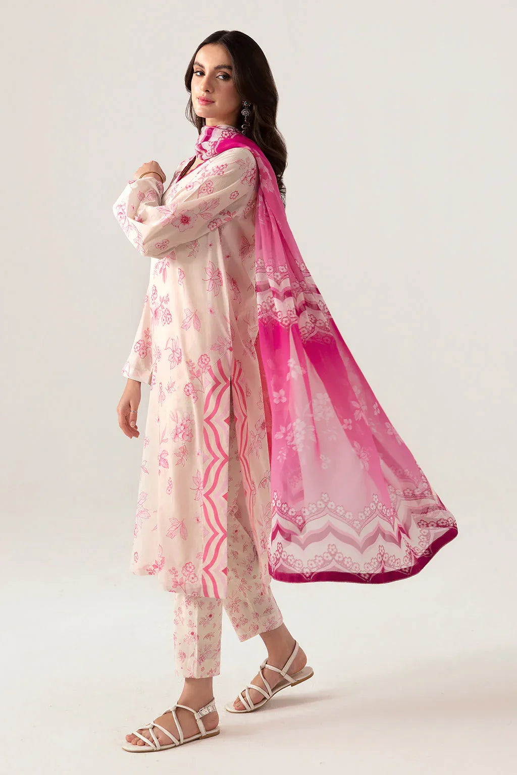 Ramsha | Pinted Lawn | RP-105 - Rang-e-Khaas