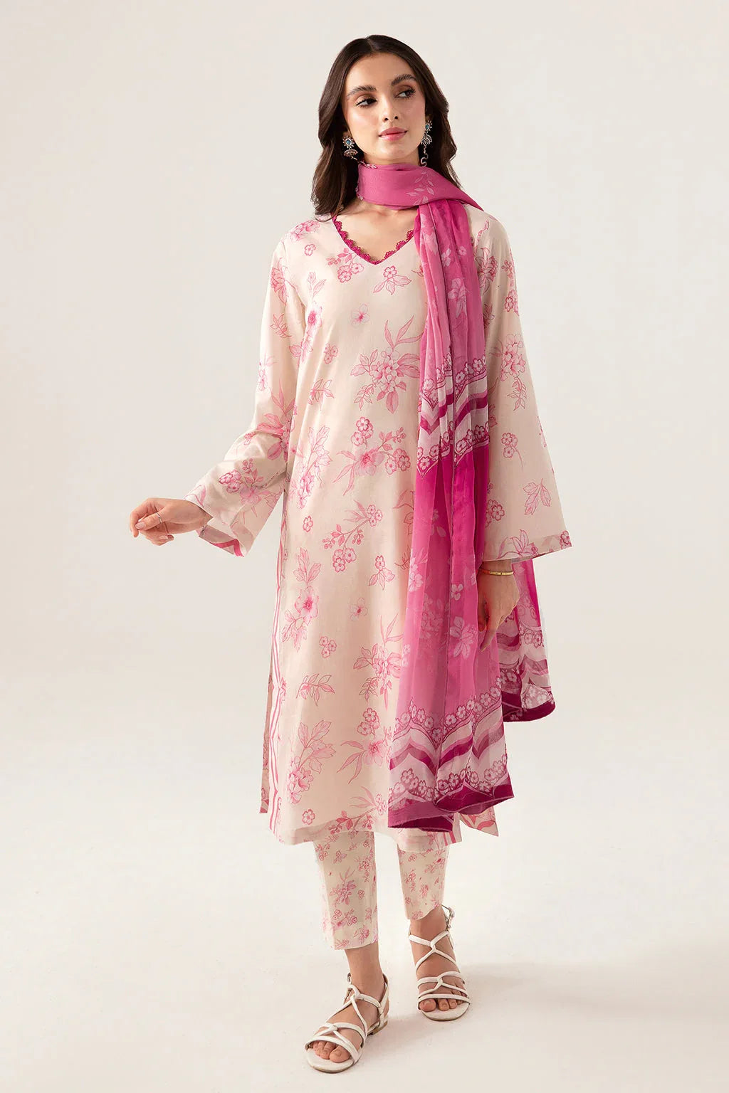 Ramsha | Pinted Lawn | RP-105 - Rang-e-Khaas