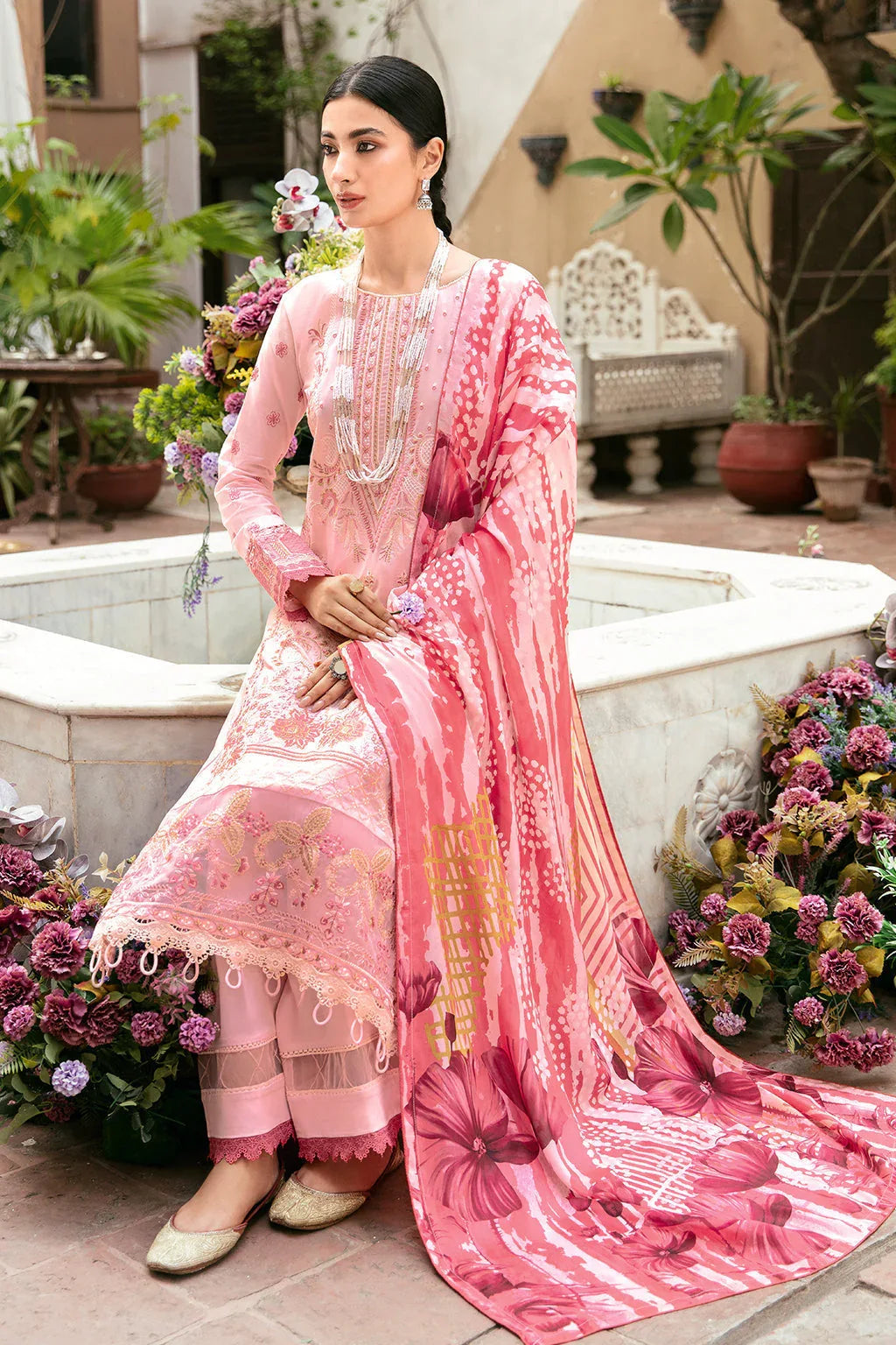 Ramsha | Luxury Lawn 24 | L-806 - Rang-e-Khaas