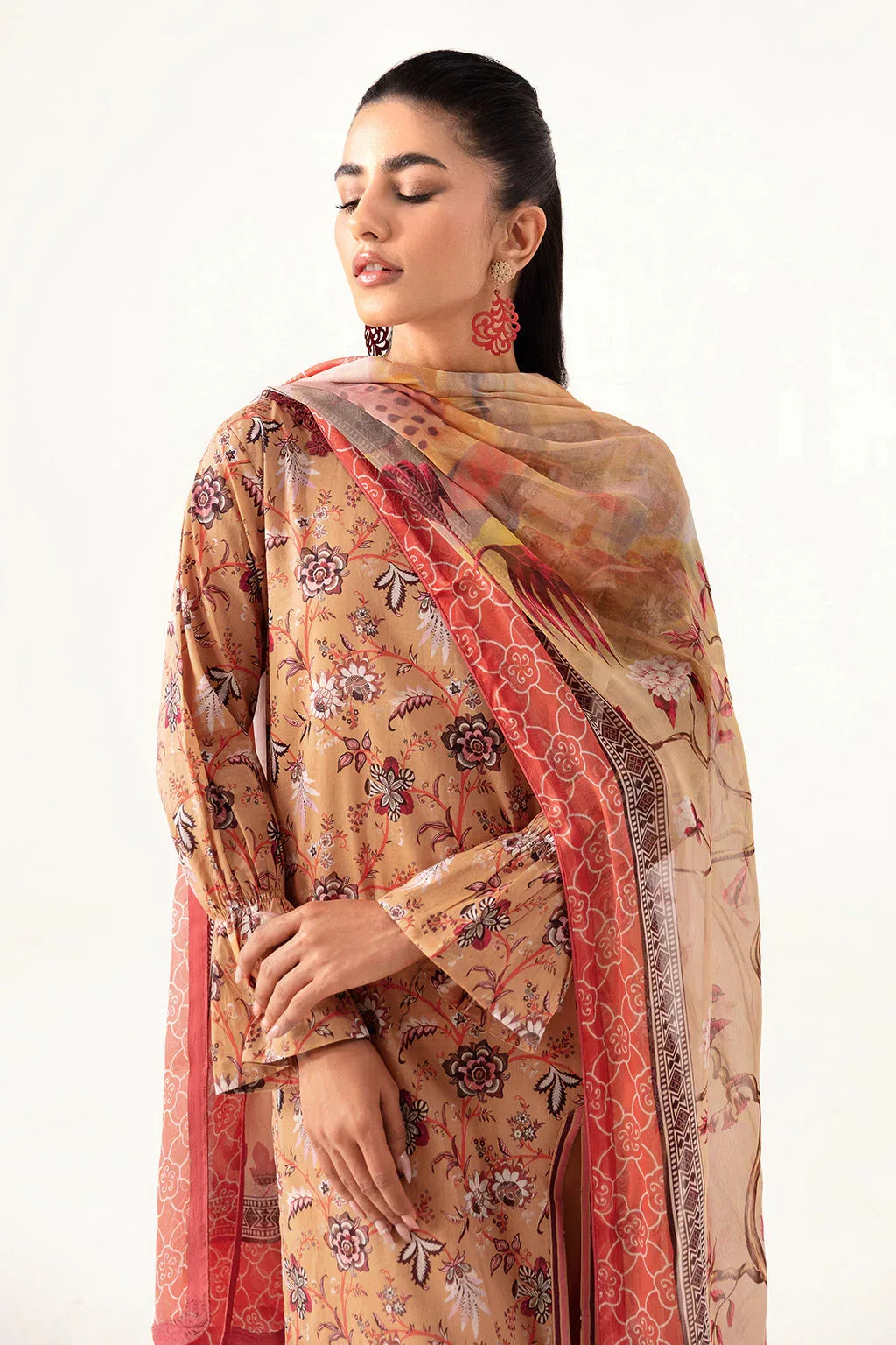 Ramsha | Pinted Lawn | RP-112 - Rang-e-Khaas