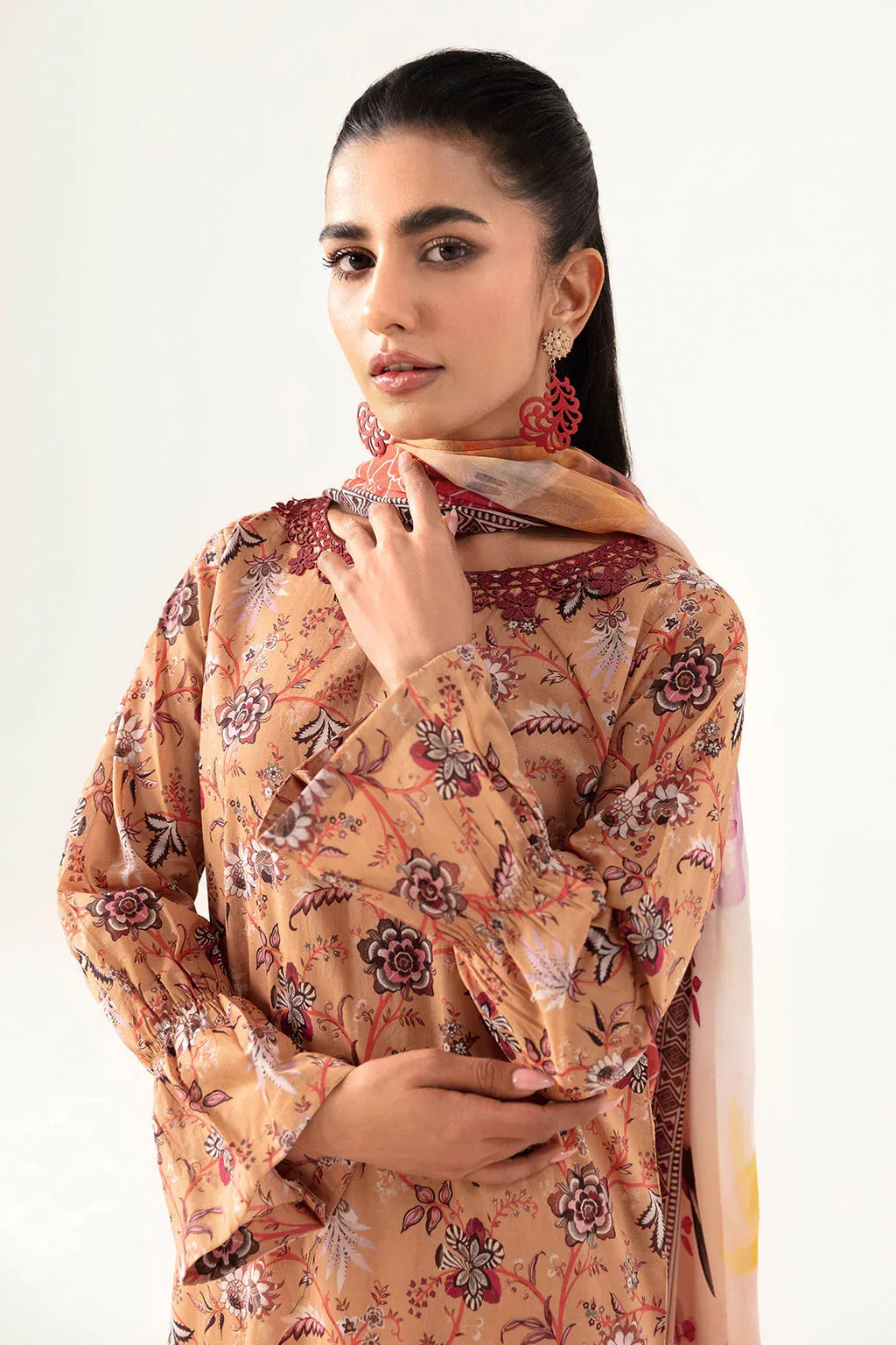 Ramsha | Pinted Lawn | RP-112 - Rang-e-Khaas