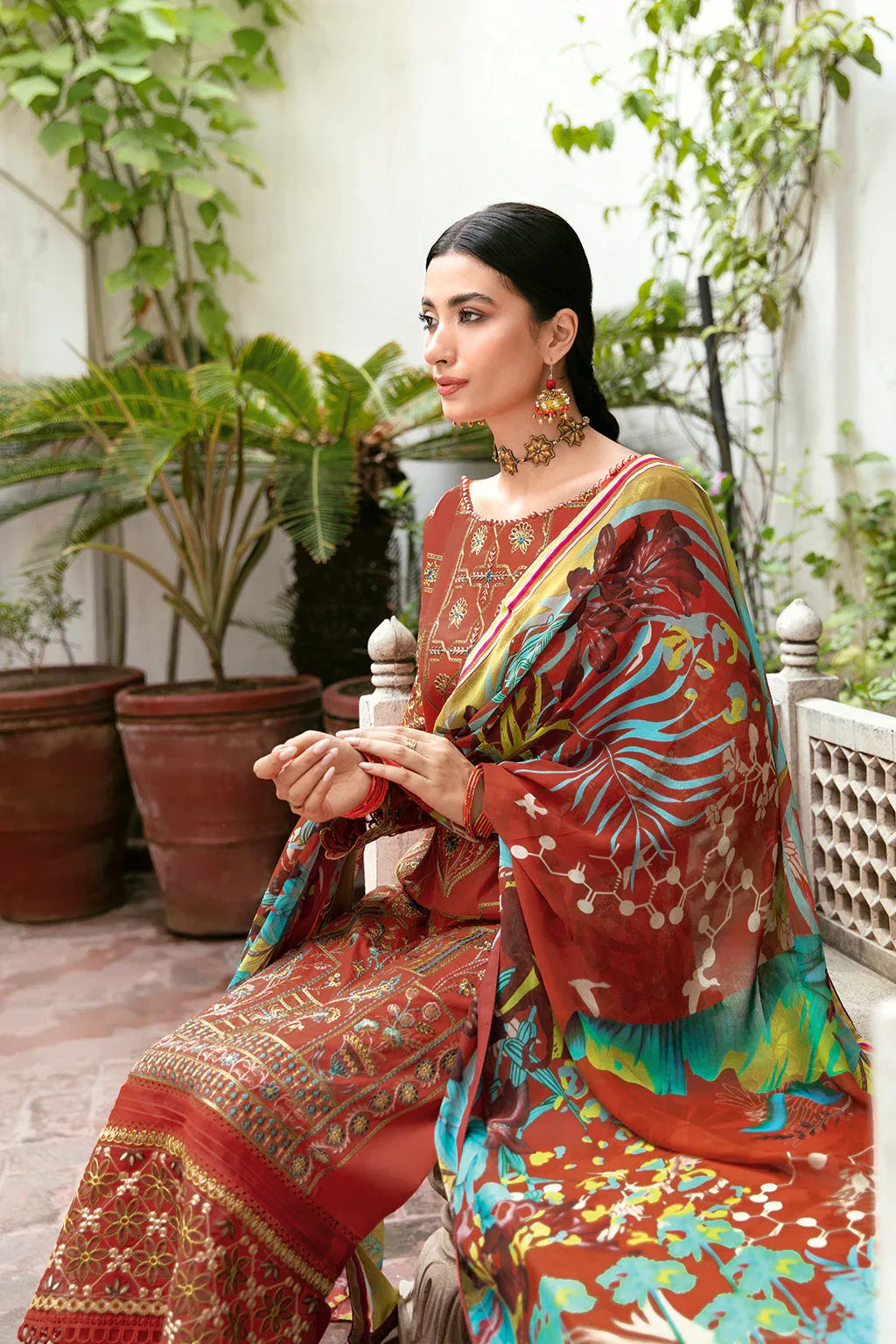 Ramsha | Luxury Lawn 24 | L-810 - Rang-e-Khaas