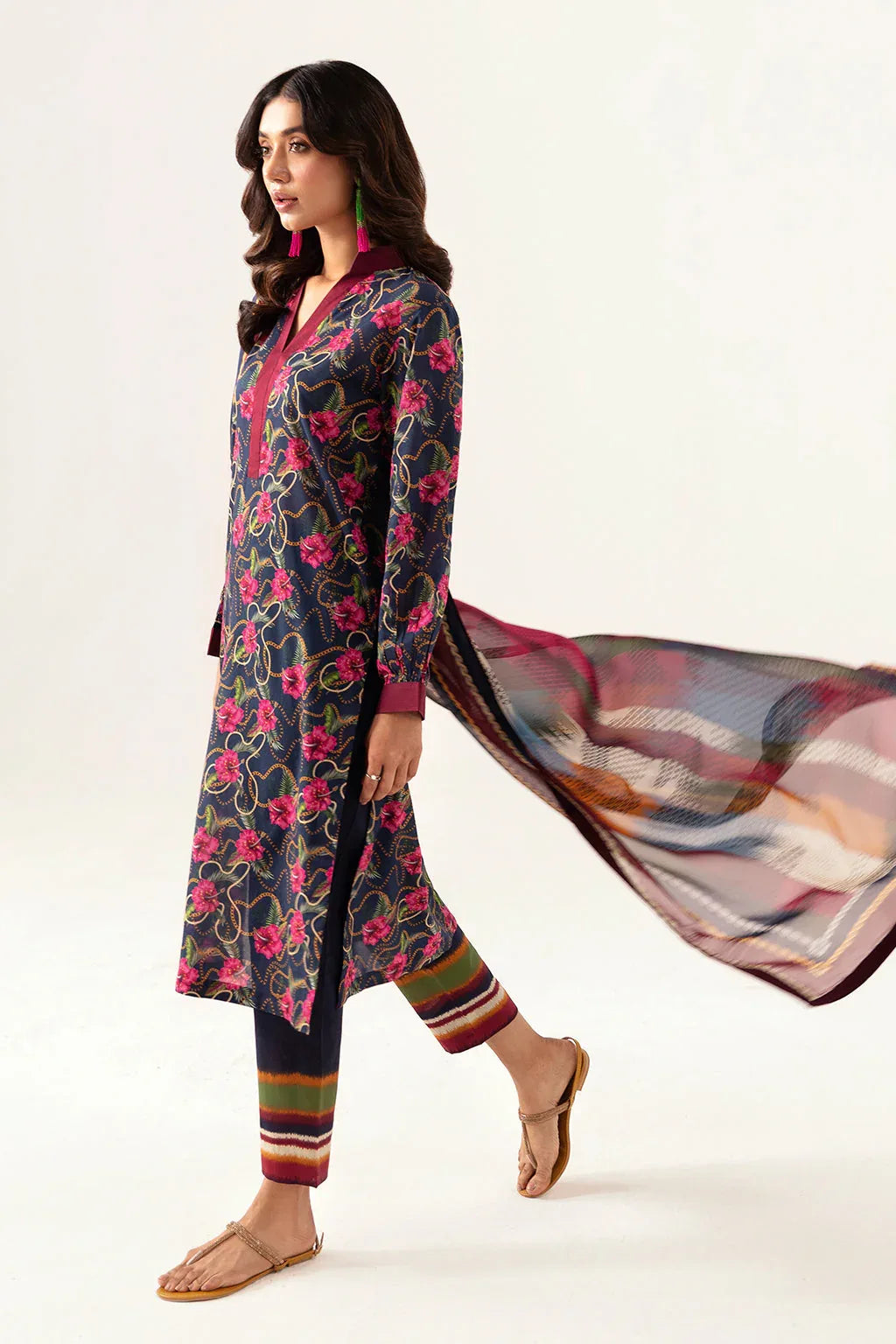 Ramsha | Pinted Lawn | RP-101 - Rang-e-Khaas