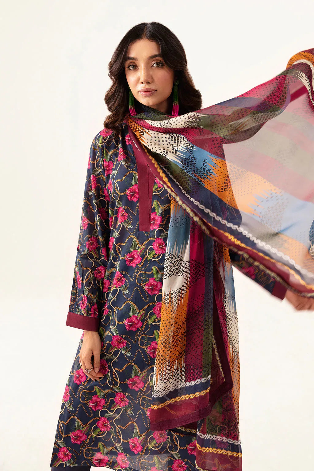 Ramsha | Pinted Lawn | RP-101 - Rang-e-Khaas