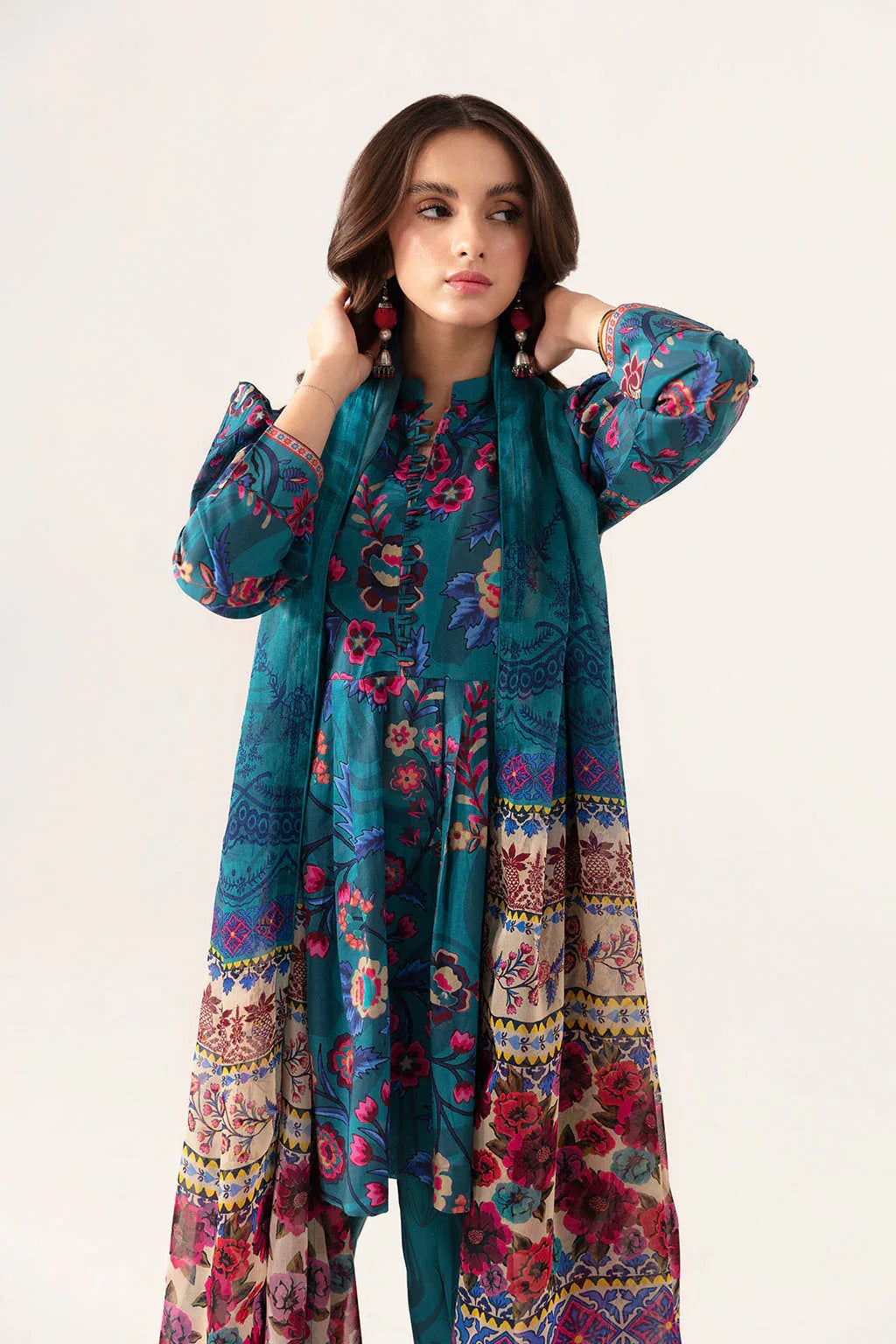 Ramsha | Pinted Lawn | RP-108 - Rang-e-Khaas
