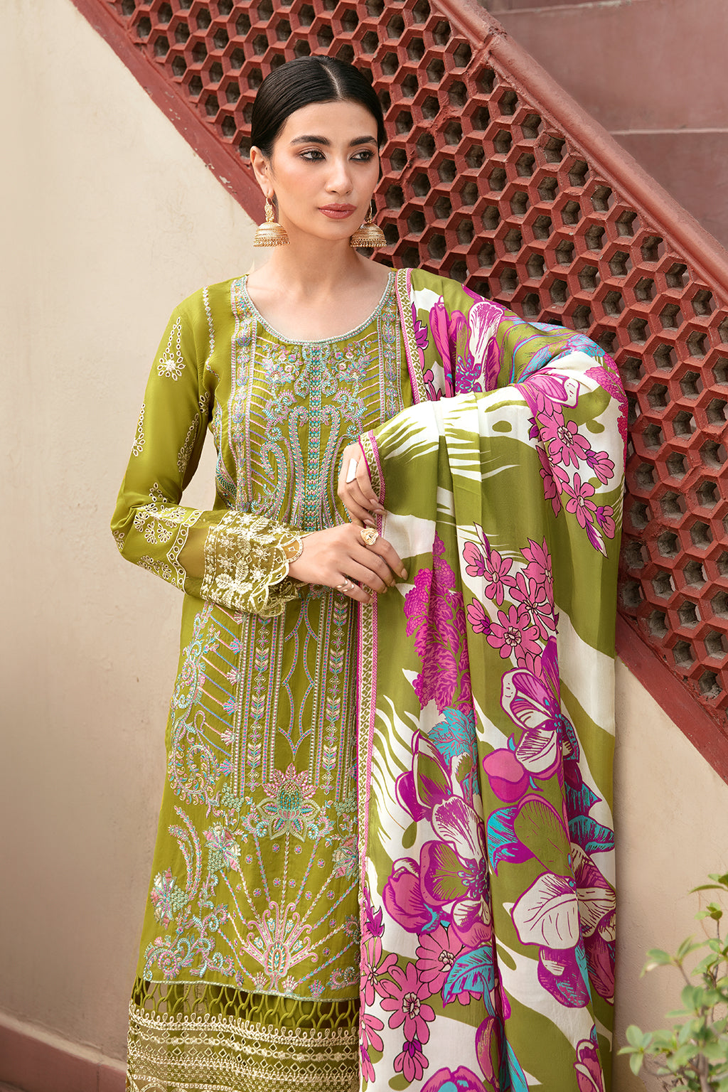 Ramsha | Mashaal Luxury Lawn | L-807 - Rang-e-Khaas