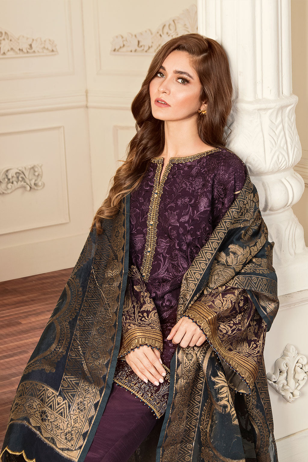 Baroque-EMBROIDERED CHIFFON CH05-10