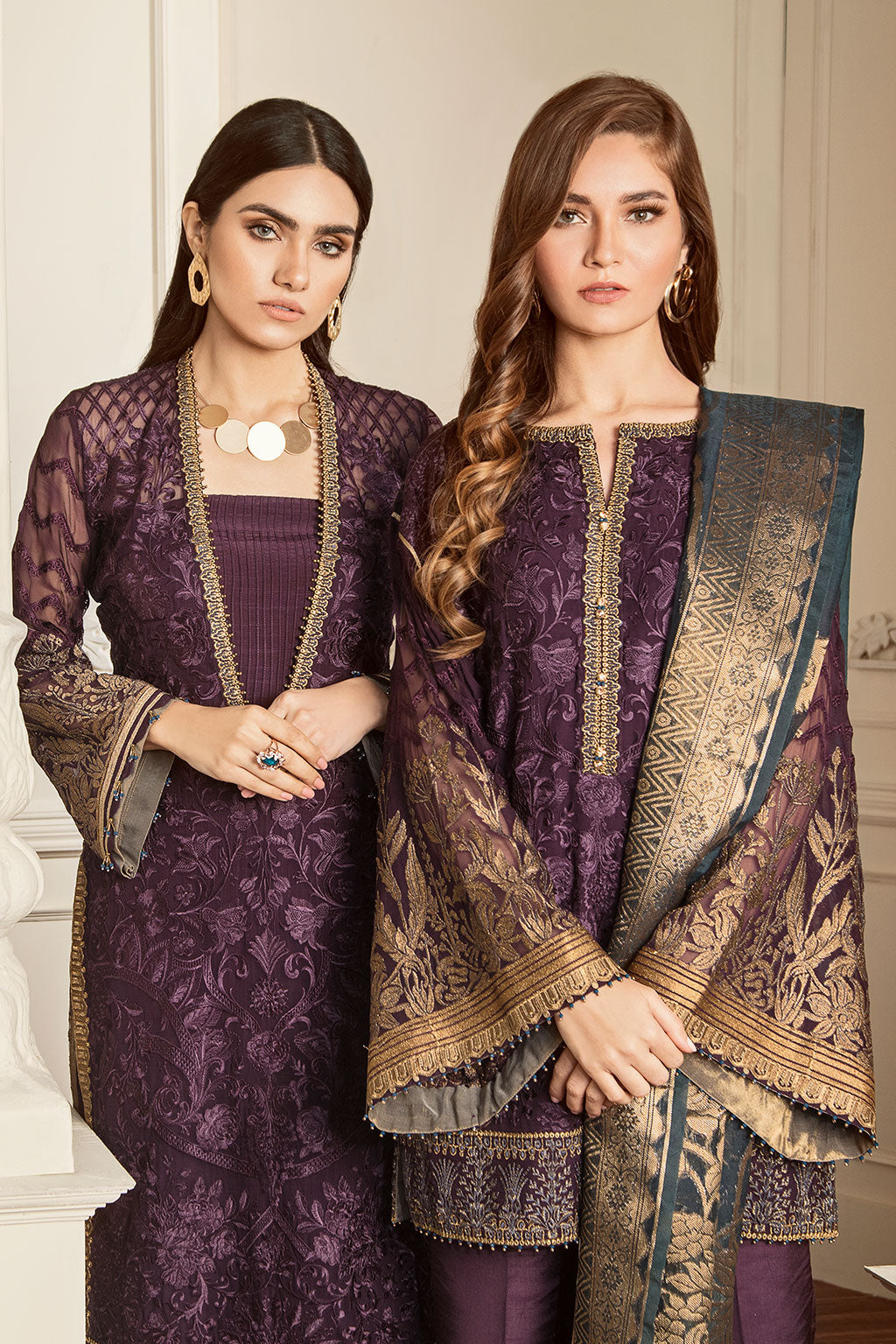 Baroque-EMBROIDERED CHIFFON CH05-10