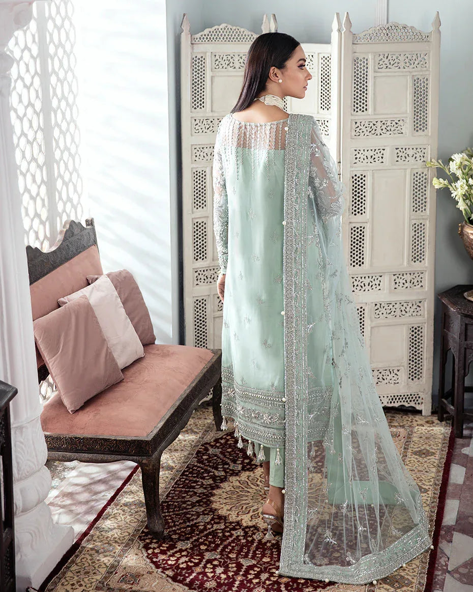 Gulaal | Wedding Formals | Zeba Embroidered Net 3-Piece Suit WS-21 - Rang-e-Khaas