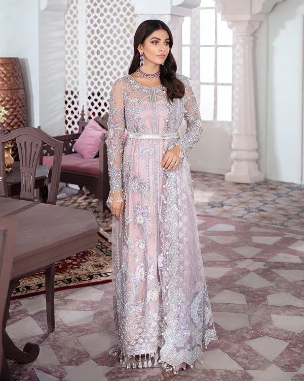Gulaal | Wedding Formals | NAAZ EMBROIDERED NET 3-PIECE SUIT WS-09 - Rang-e-Khaas