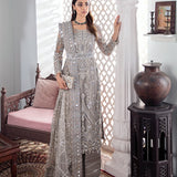 Gulaal | Wedding Formals | Gulnoor Embroidered Net 3-Piece Suit WS-18