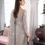 Gulaal | Wedding Formals | Gulnoor Embroidered Net 3-Piece Suit WS-18