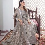 Gulaal | Wedding Formals | Gulnoor Embroidered Net 3-Piece Suit WS-18