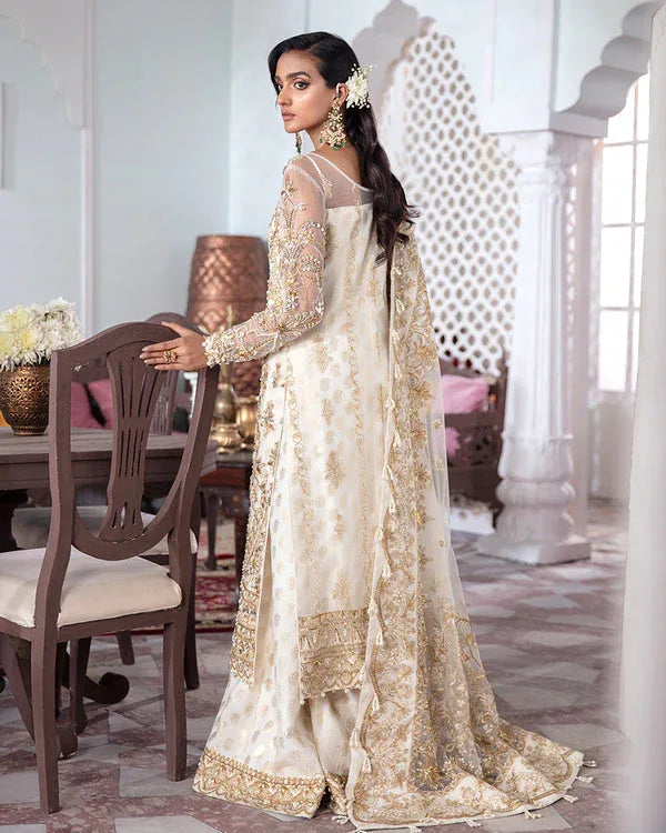 Gulaal | Wedding Formals | Shehnaz Embroidered Net 3-Piece Suit WS-11 - Rang-e-Khaas