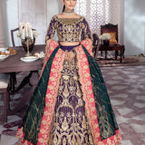 Gulaal | Wedding Formals | KEHKSHAN EMBROIDERED NET 3-PIECE SUIT WS-14