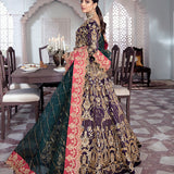 Gulaal | Wedding Formals | KEHKSHAN EMBROIDERED NET 3-PIECE SUIT WS-14