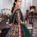 Gulaal | Wedding Formals | KEHKSHAN EMBROIDERED NET 3-PIECE SUIT WS-14