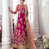 Gulaal | Wedding Formals | CHAMELI EMBROIDERED NET 3-PIECE SUIT WS-10