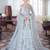 Gulaal | Wedding Formals | Mehnaaz Embroidered Net 3-Piece Suit WS-13