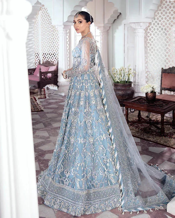 Gulaal | Wedding Formals | Mehnaaz Embroidered Net 3-Piece Suit WS-13 - Rang-e-Khaas