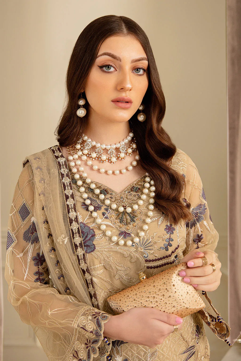 Ramsha | Minhal Organza Collection | M-702 - Rang-e-Khaas
