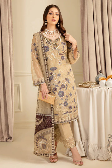 Ramsha | Minhal Organza Collection | M-702 - Rang-e-Khaas
